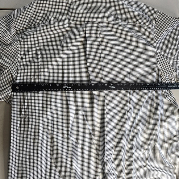 Duluth Trading Dress Shirt Men's 2XLT Black White Check Button Collard Cotton - Picture 9 of 16